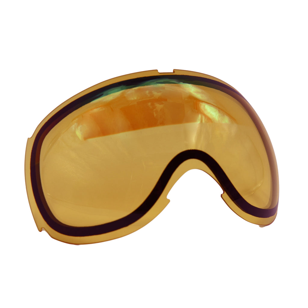Orange Ski Goggle Lens